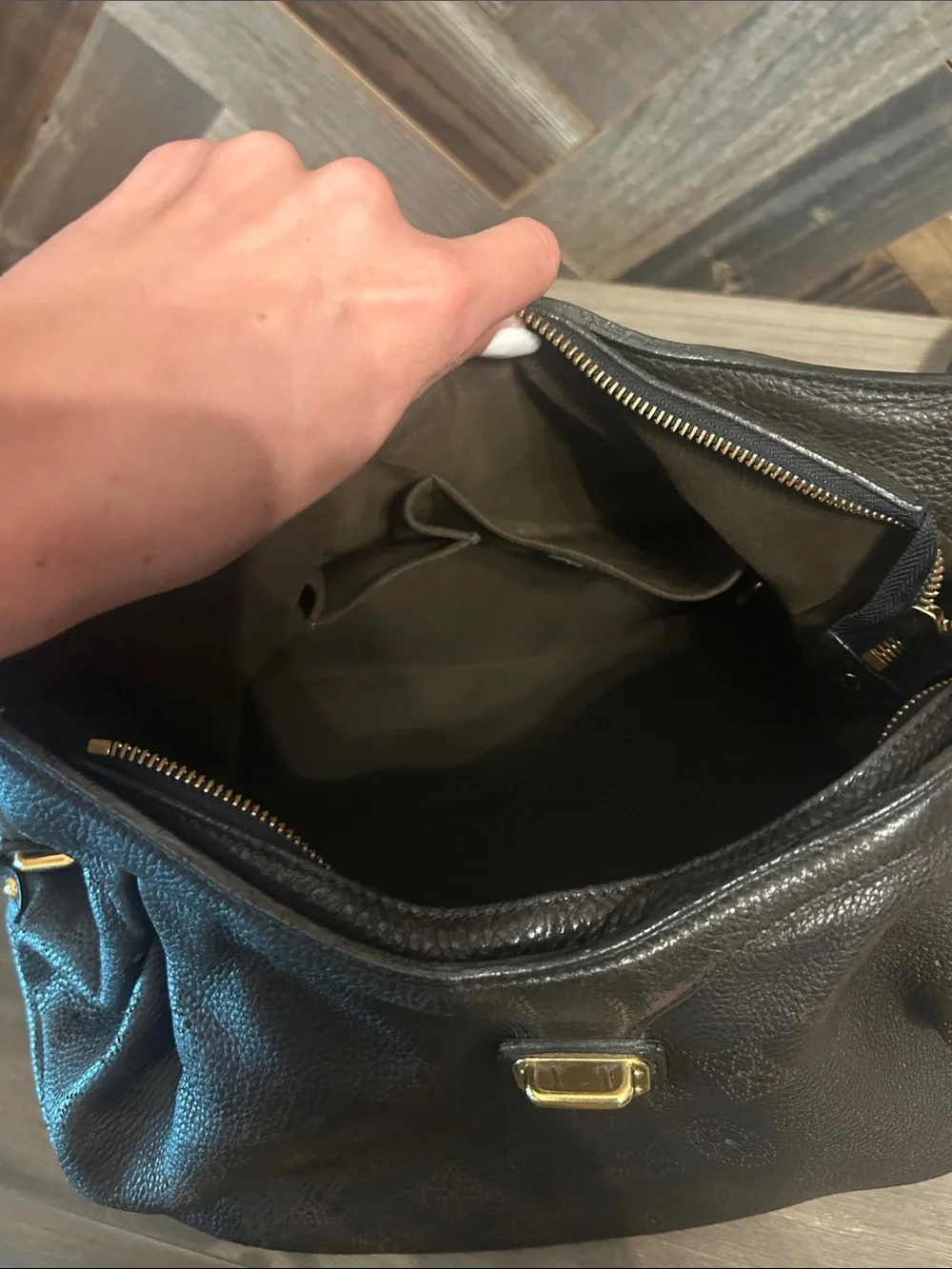 Louis Vuitton Monogram Mahina XS Hobo Bag